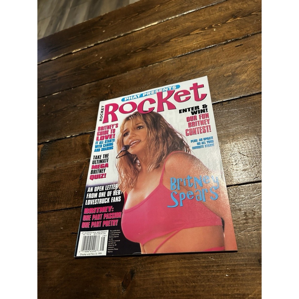 PHAT Presents ROCKET Britney Spears Magazine Vol 1 No 28 RARE 1999